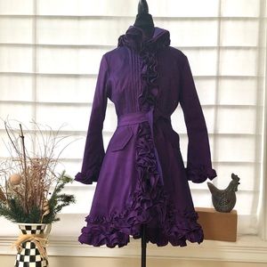 Samuel Dong ruffle trim jacket